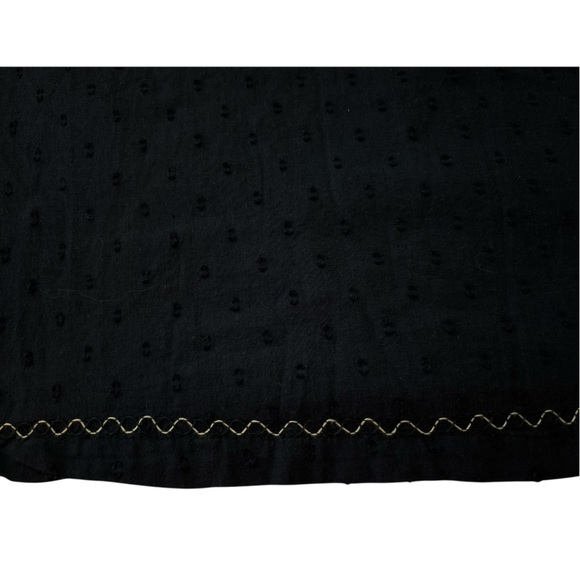 MAX STUDIO top, size Large, dark blue with embroidery.  Full sleeves, 3 buttons - Picture 7 of 8